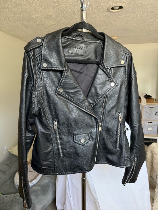 Blank NYC Jackets & Blazers - Blank NYC Black Leather Asymmetrical Moto Jacket